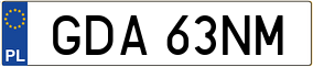 Trailer License Plate